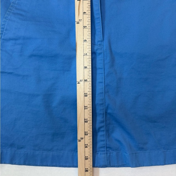 Vineyard Vines Cobalt Blue Cotton Mini Skirt Zipper Pockets Beltloops Size 6 - Picture 5 of 6